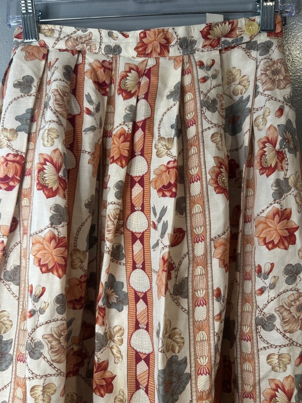 VTG Maine Bay Size 8 Midi Skirt Floral Print Cottagecore Boho Flowing Skirt - Picture 3 of 9